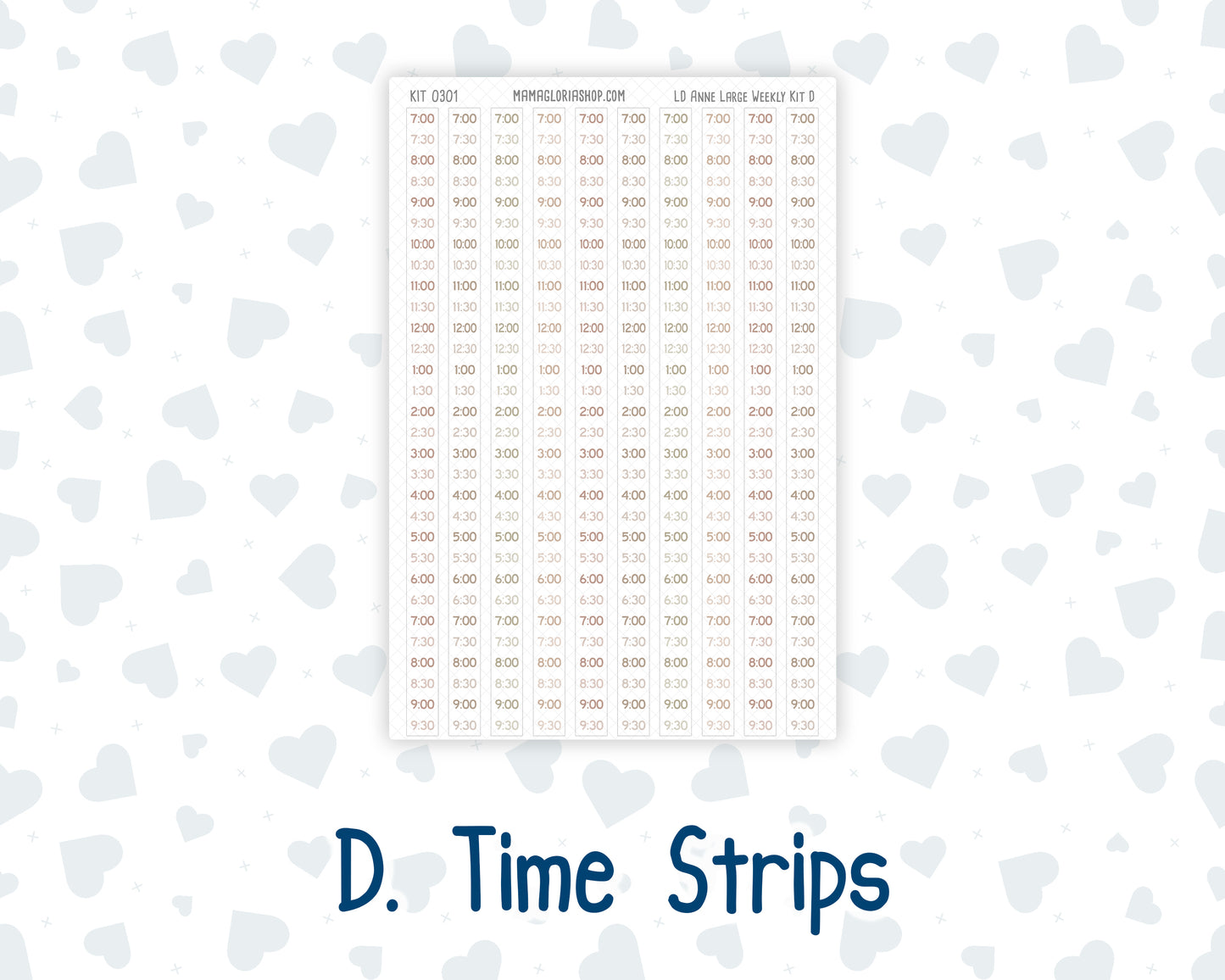 Kit 0301 - Laurel Denise The Anne Planner Large - Weekly Kit - November - Sunday Comfort