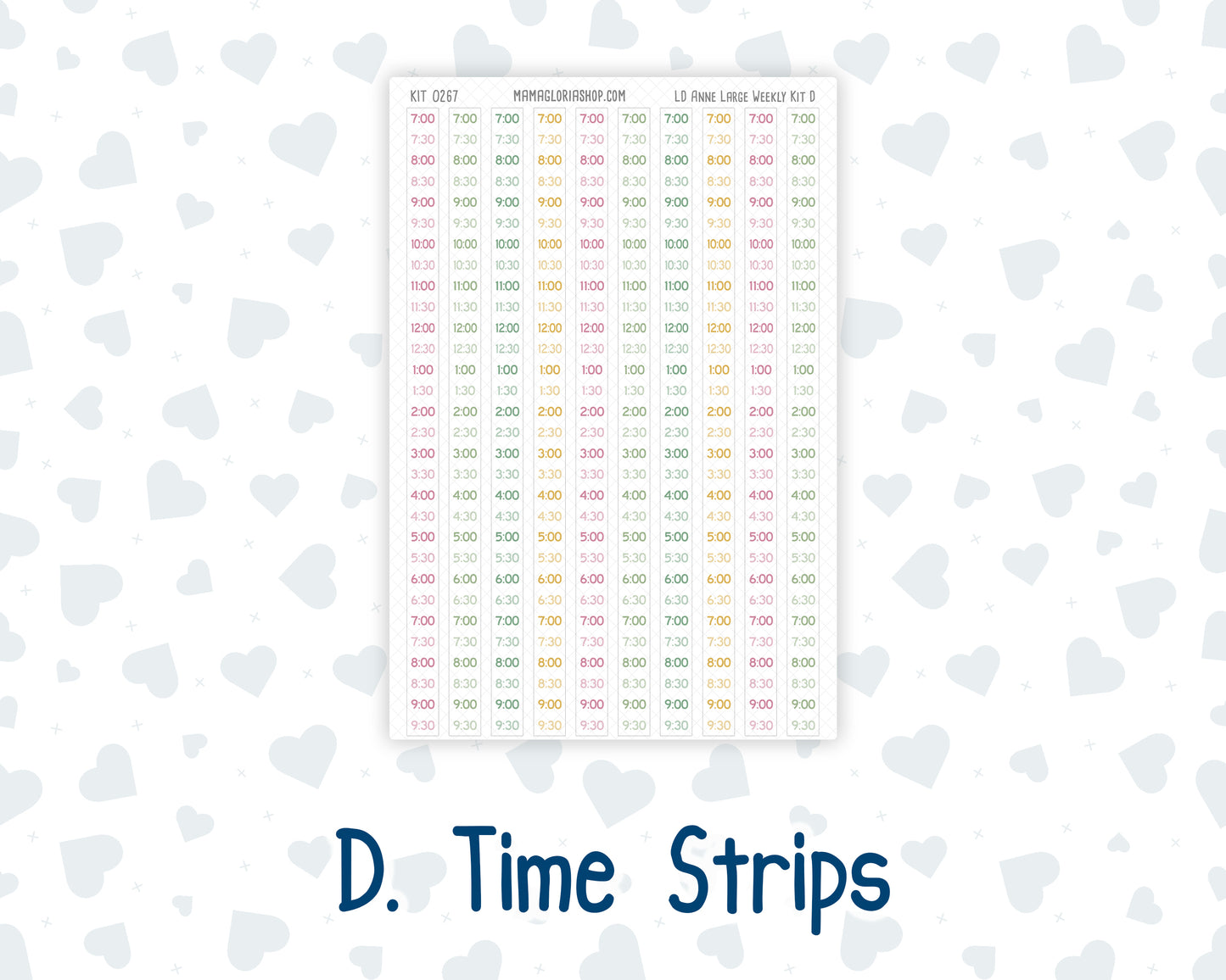 Kit 0267 - Laurel Denise The Anne Planner Large - Weekly Kit - May - Flowers For Mama