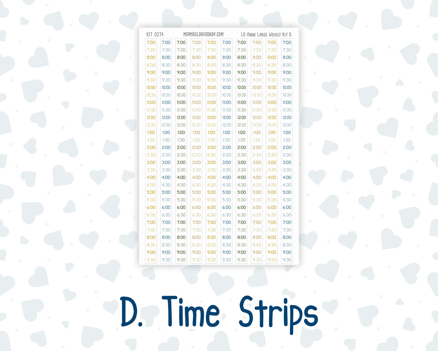 Kit 0274 - Laurel Denise The Anne Planner Large - Weekly Kit - July - Sunny Lemon Shore