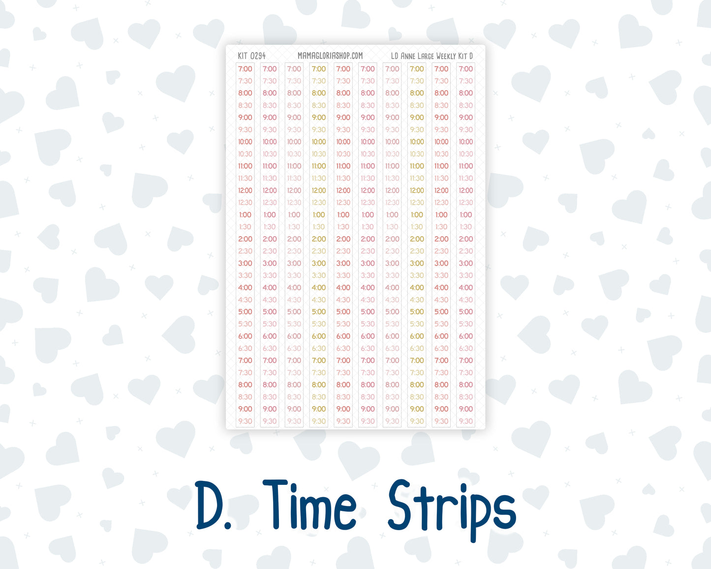 Kit 0294 - Laurel Denise The Anne Planner Large - Weekly Kit - September - Rosy Reveria