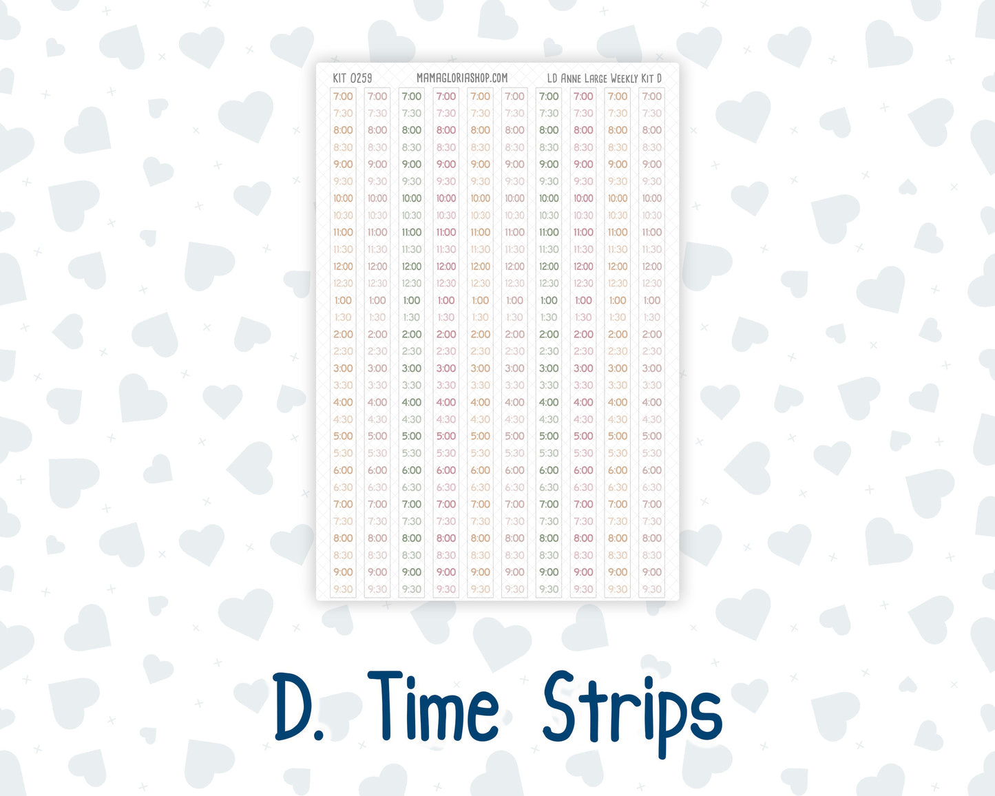 Kit 0259 - Laurel Denise The Anne Planner Large - Weekly Kit - March - Spring Garden Chores