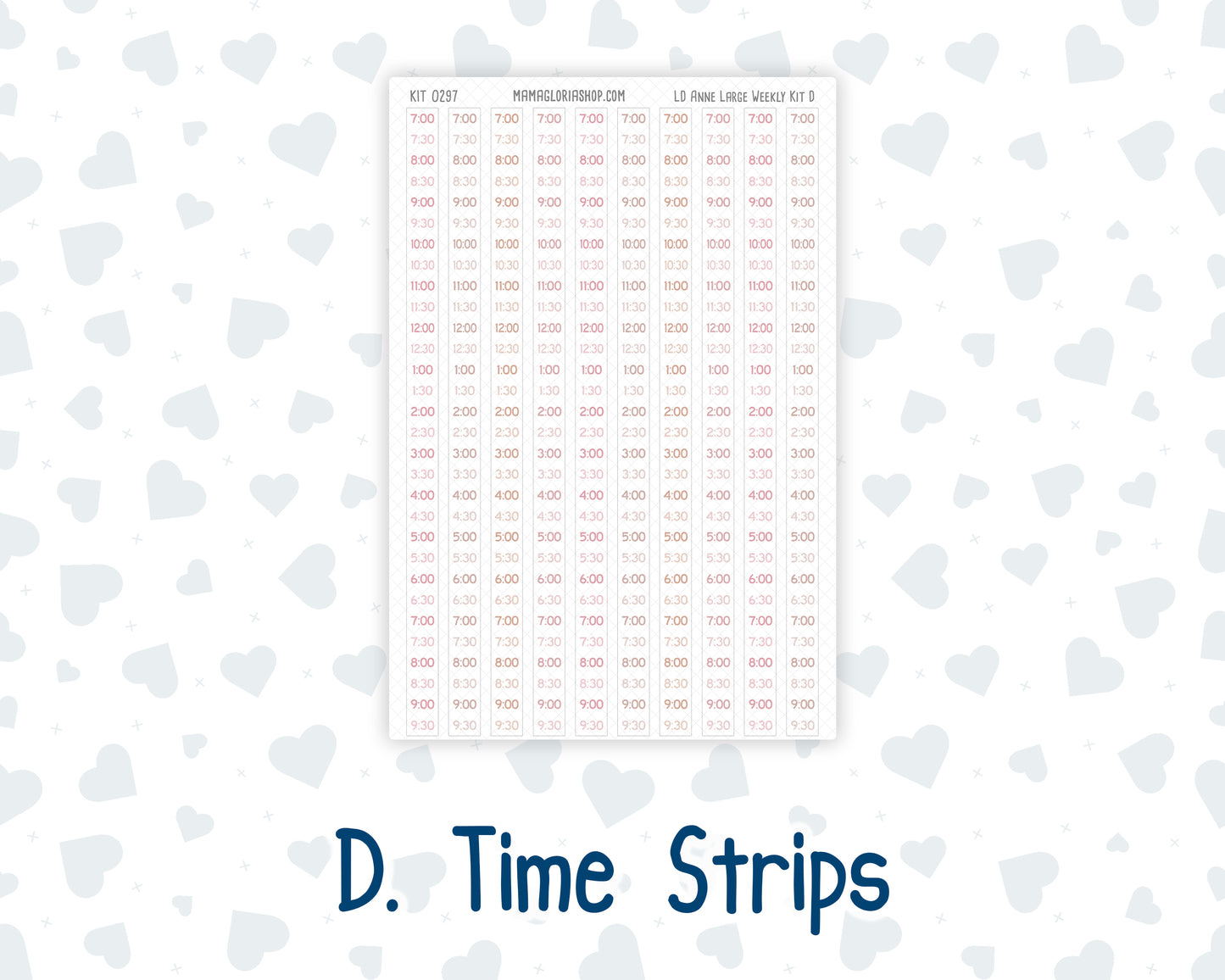 Kit 0297 - Laurel Denise The Anne Planner Large - Weekly Kit - October - Pink Spell