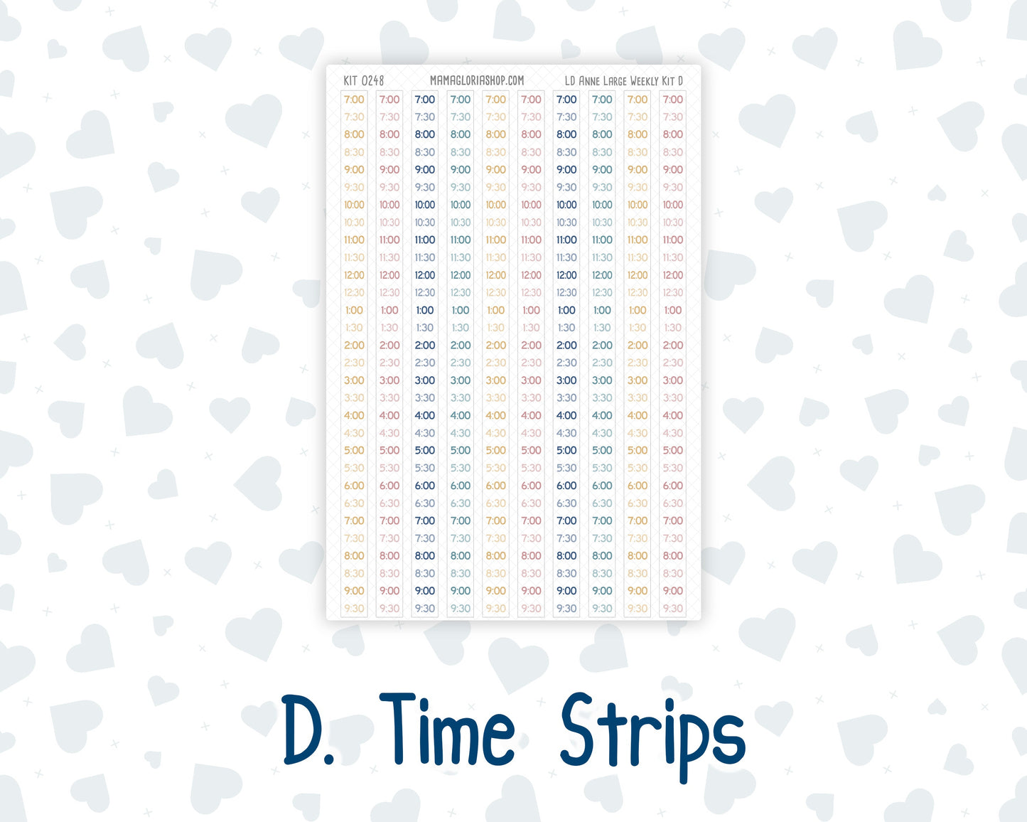 Kit 0248 - Laurel Denise The Anne Planner Large - Weekly Kit - January - Midnight Countdown