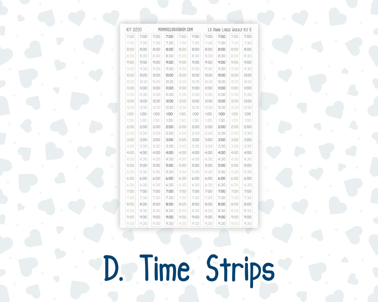 Kit 0250 - Laurel Denise The Anne Planner Large - Weekly Kit - Quiet January