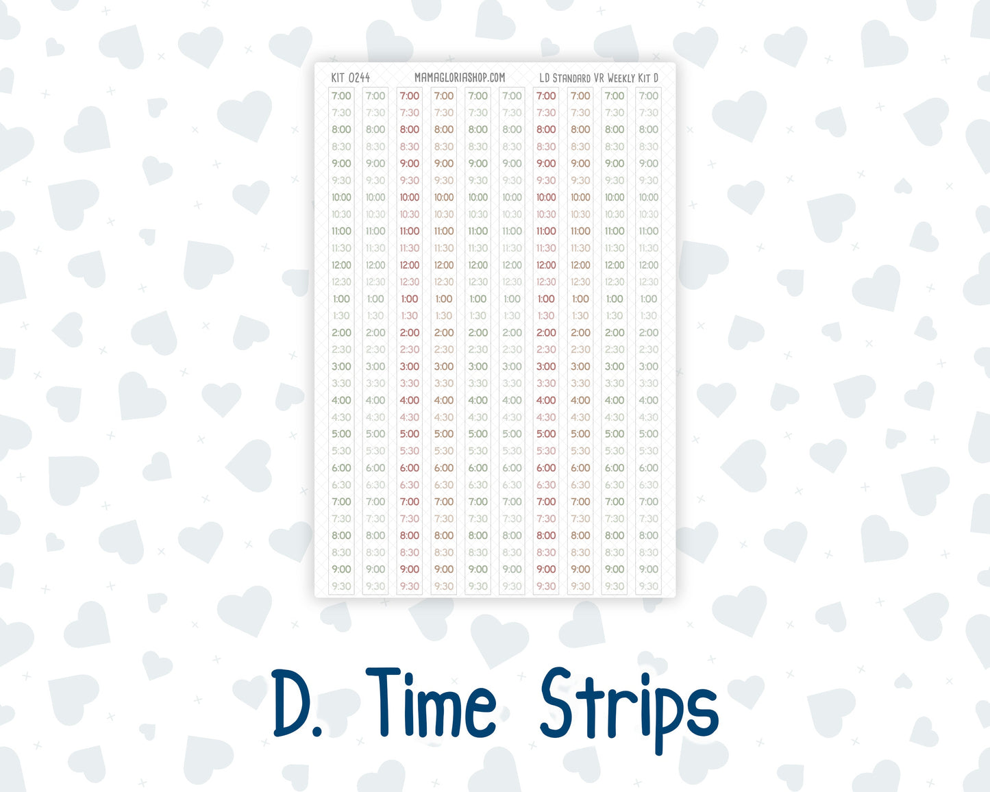 Kit 0244 - Laurel Denise Standard - Vertical - Weekly Kit - December - Santas Village