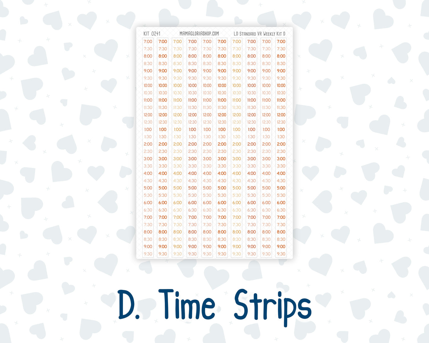 Kit 0241 - Laurel Denise Standard - Vertical - Weekly Kit - November - Pumpkin Latte
