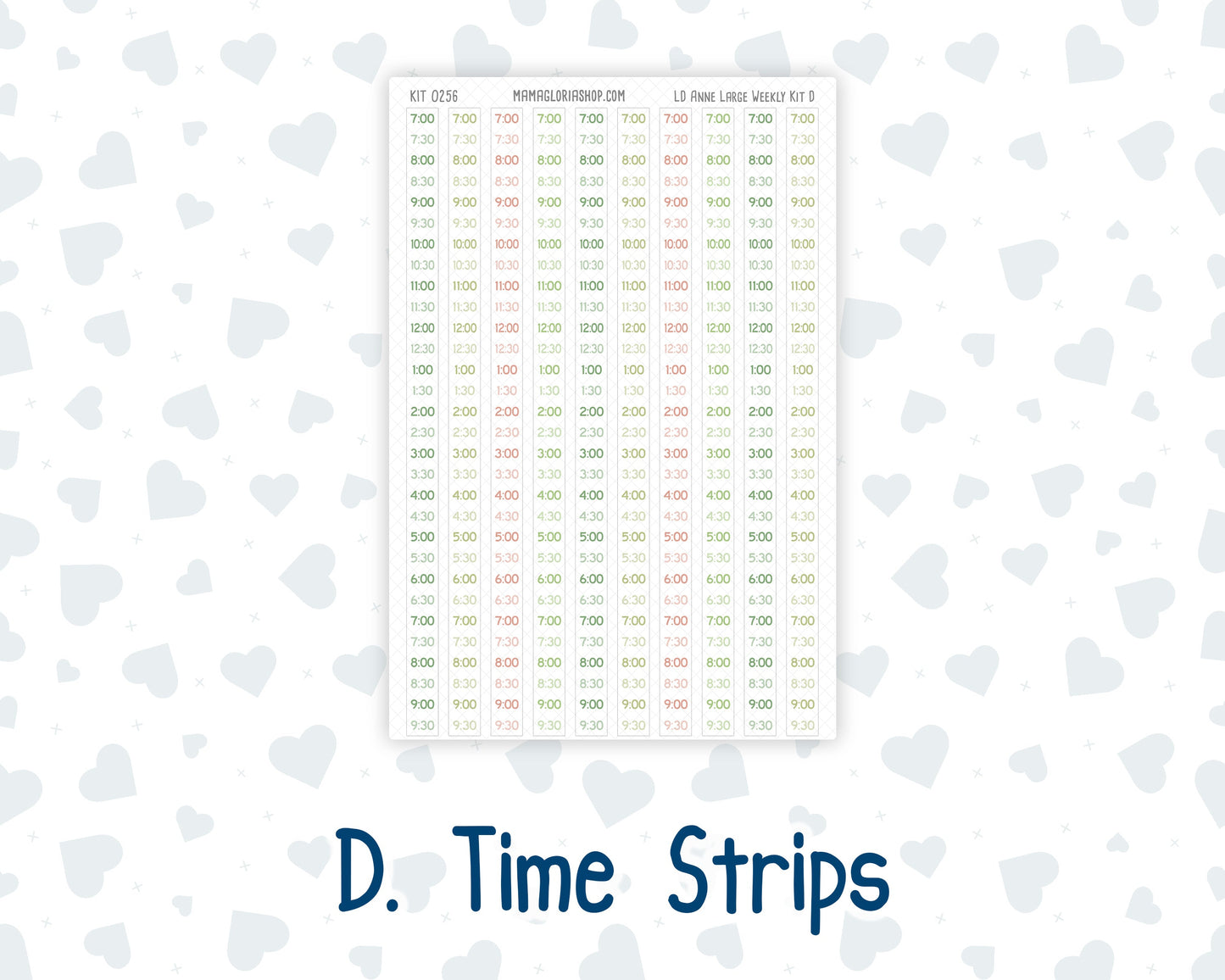 Kit 0256 - Laurel Denise The Anne Planner Large - Weekly Kit - March - Froggy Luck