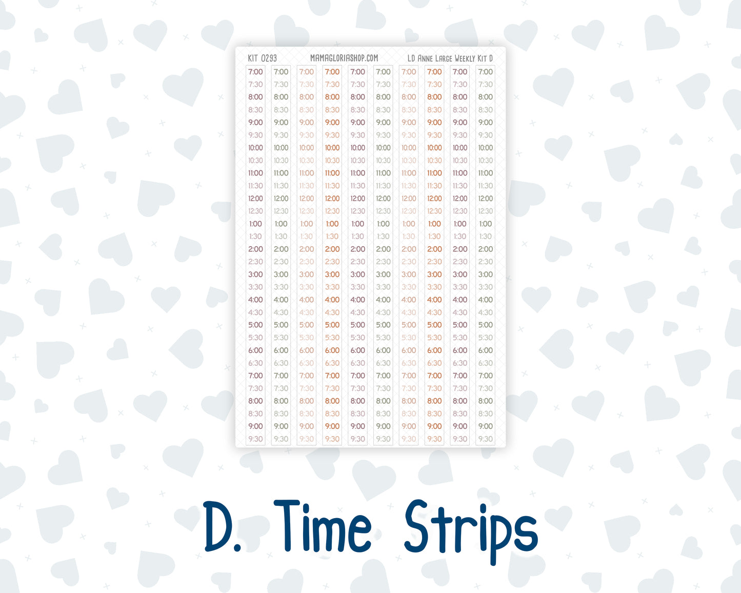 Kit 0293 - Laurel Denise The Anne Planner Large - Weekly Kit - September - Fleur de Provence