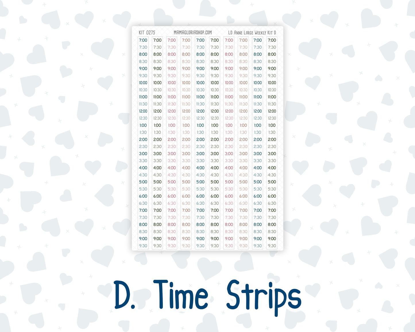 Kit 0275 - Laurel Denise The Anne Planner Large - Weekly Kit - July - Tropical Safari Blush