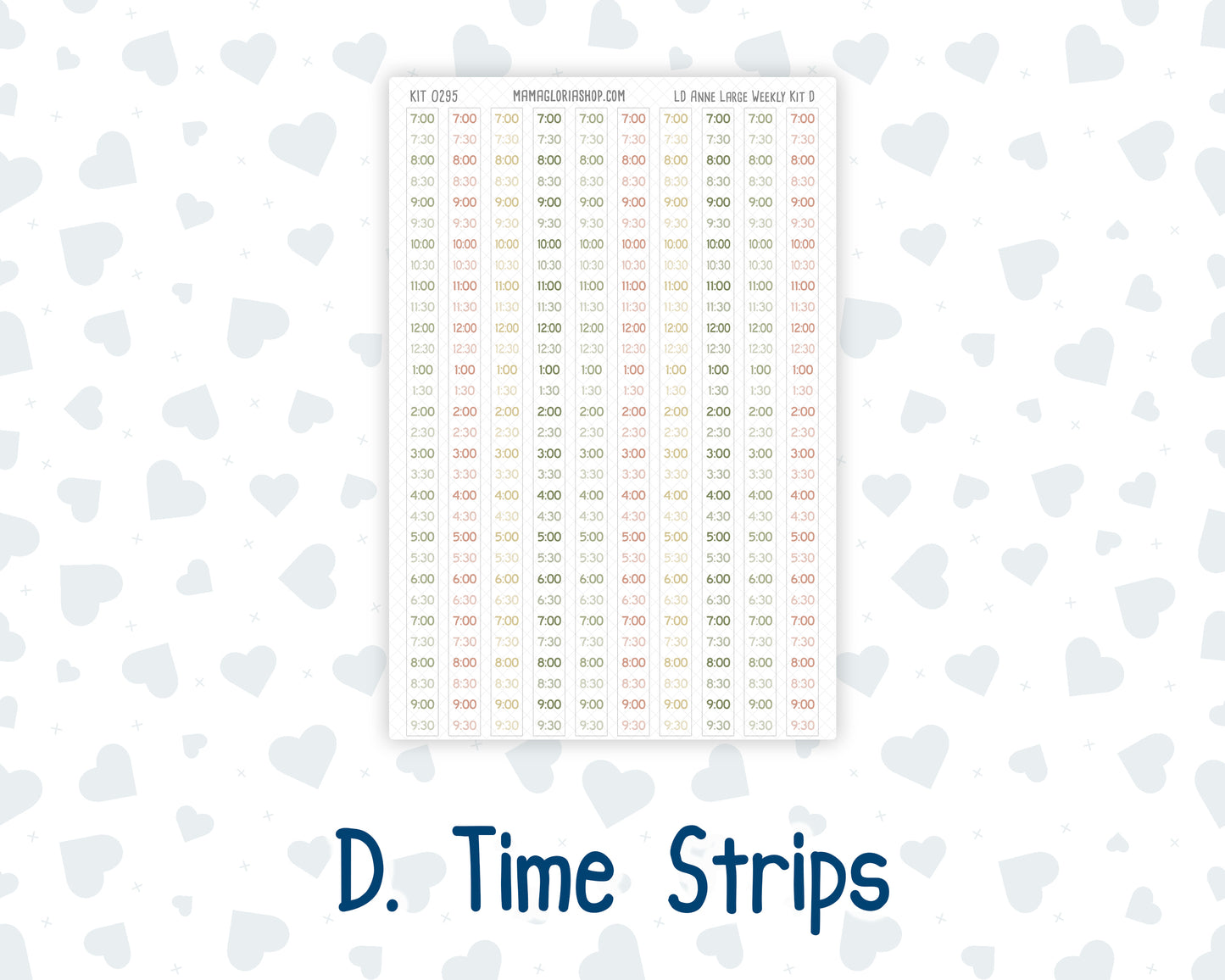 Kit 0295 - Laurel Denise The Anne Planner Large - Weekly Kit - September - Apple Harvest