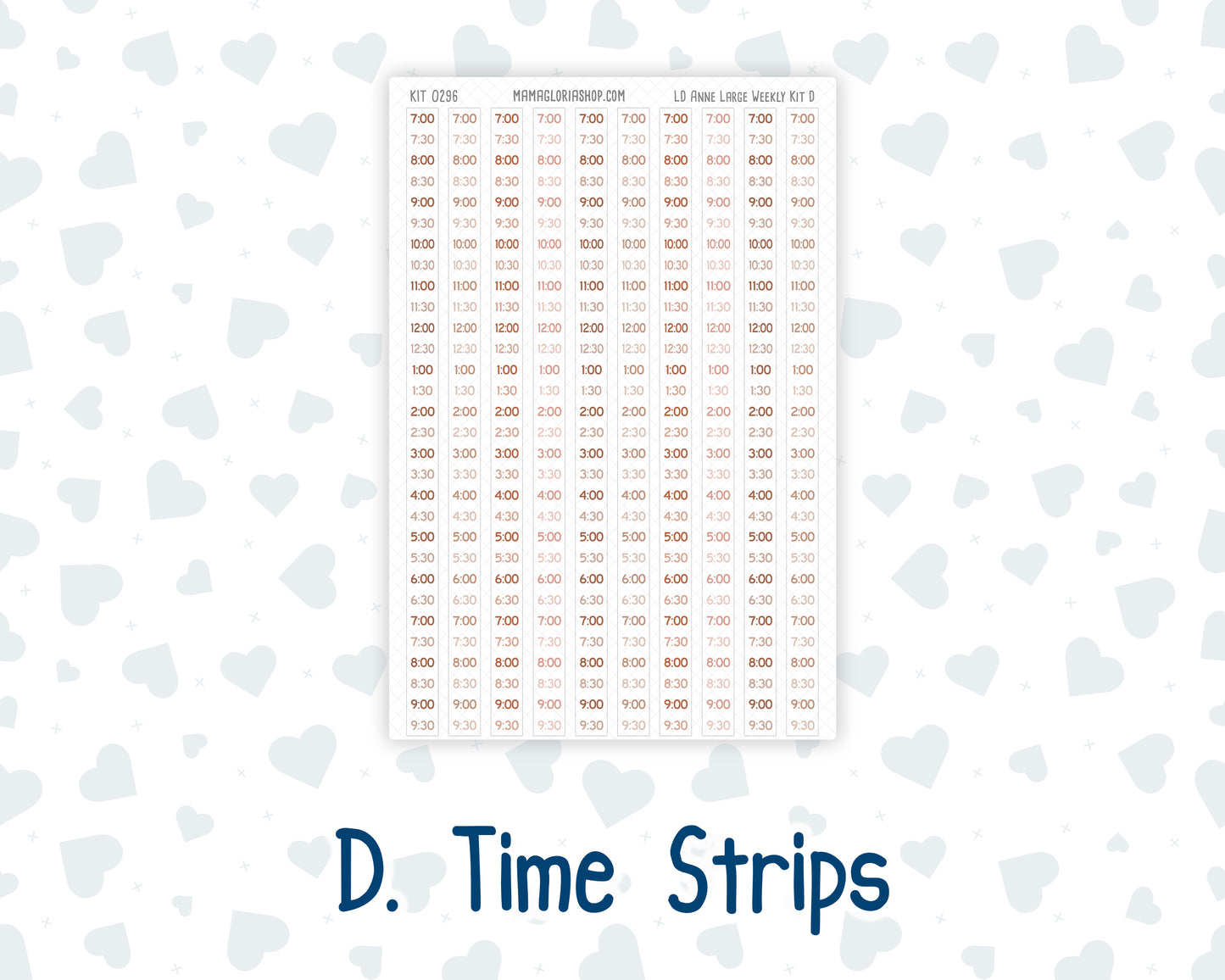 Kit 0296 - Laurel Denise The Anne Planner Large - Weekly Kit - September - Coffee Break