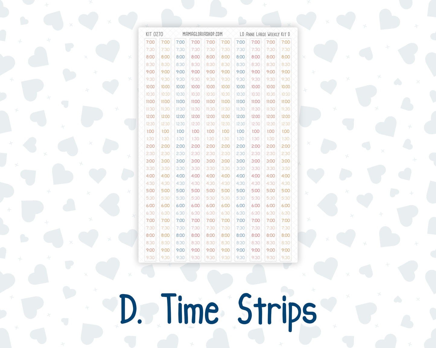 Kit 0270 - Laurel Denise The Anne Planner Large - Weekly Kit - June - Beachside Bliss