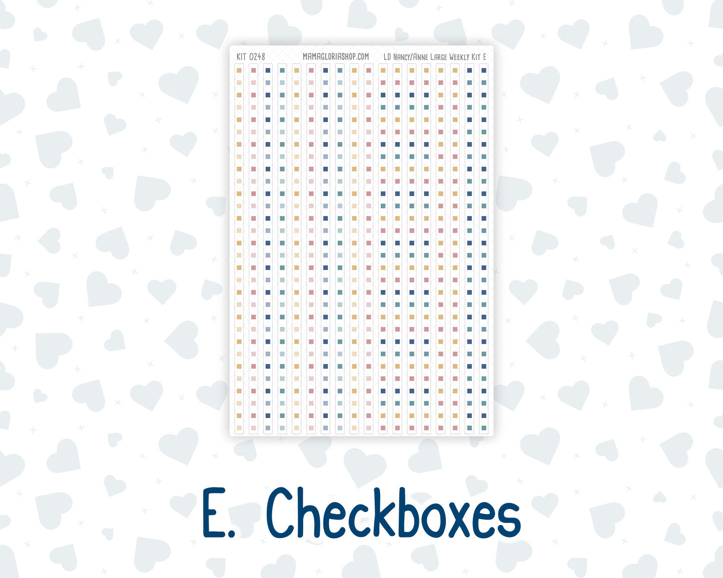 Kit 0248 - Laurel Denise The Anne Planner Large - Weekly Kit - January - Midnight Countdown