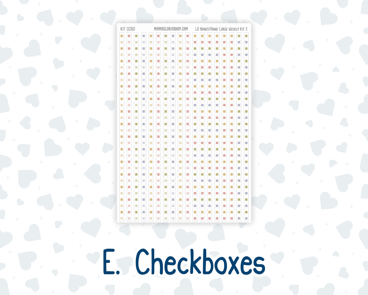 Kit 0280 - Laurel Denise The Anne Planner Large - Weekly Kit - Half Past Six In August