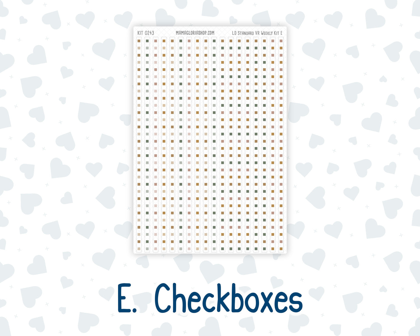 Kit 0243 - Laurel Denise Standard - Vertical - Weekly Kit - November - Boho Autumn