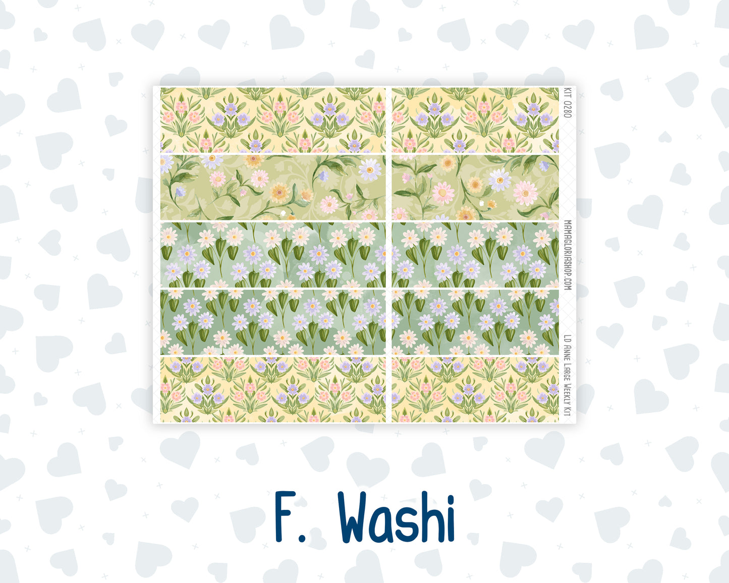 Kit 0280 - Laurel Denise The Anne Planner Large - Weekly Kit - Half Past Six In August