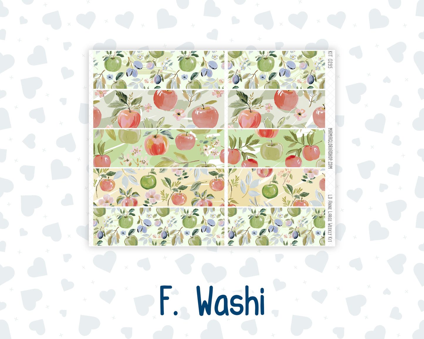 Kit 0295 - Laurel Denise The Anne Planner Large - Weekly Kit - September - Apple Harvest