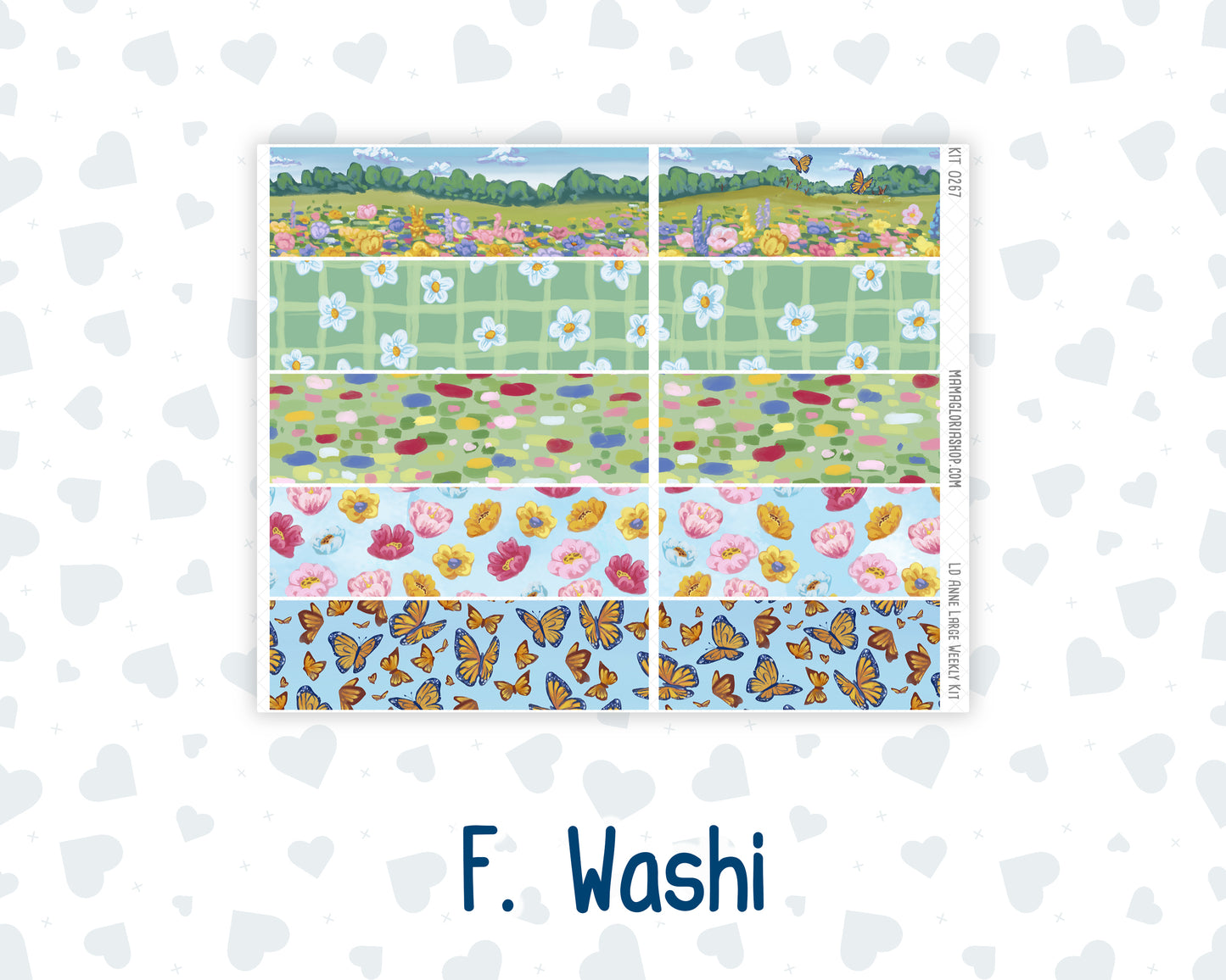 Kit 0267 - Laurel Denise The Anne Planner Large - Weekly Kit - May - Flowers For Mama