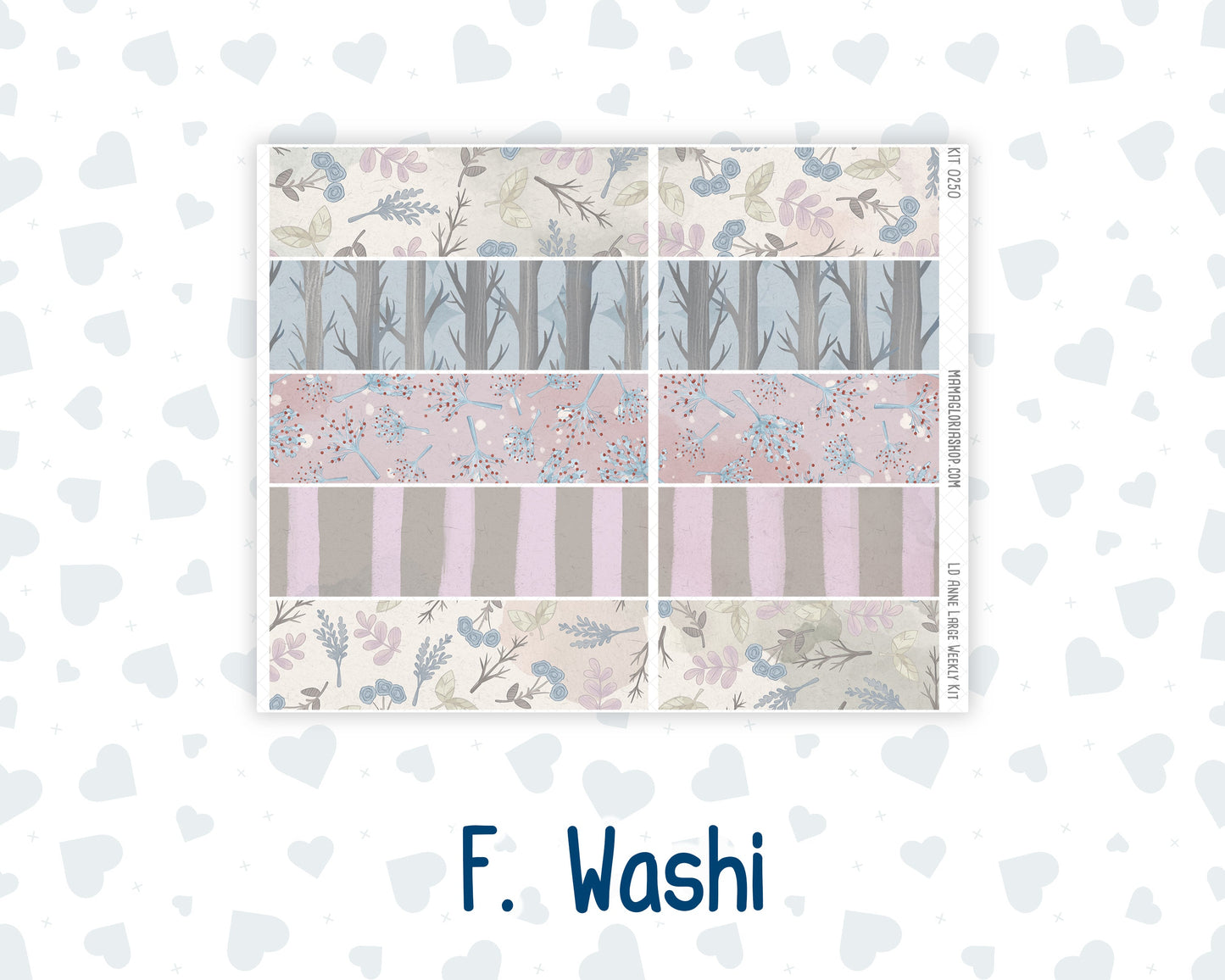 Kit 0250 - Laurel Denise The Anne Planner Large - Weekly Kit - Quiet January