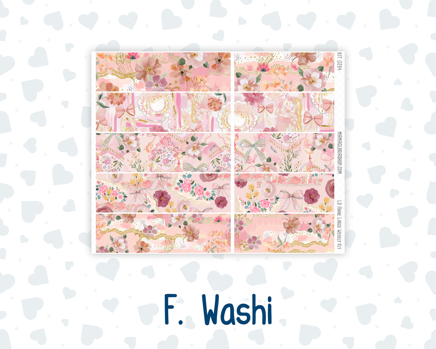 Kit 0294 - Laurel Denise The Anne Planner Large - Weekly Kit - September - Rosy Reveria