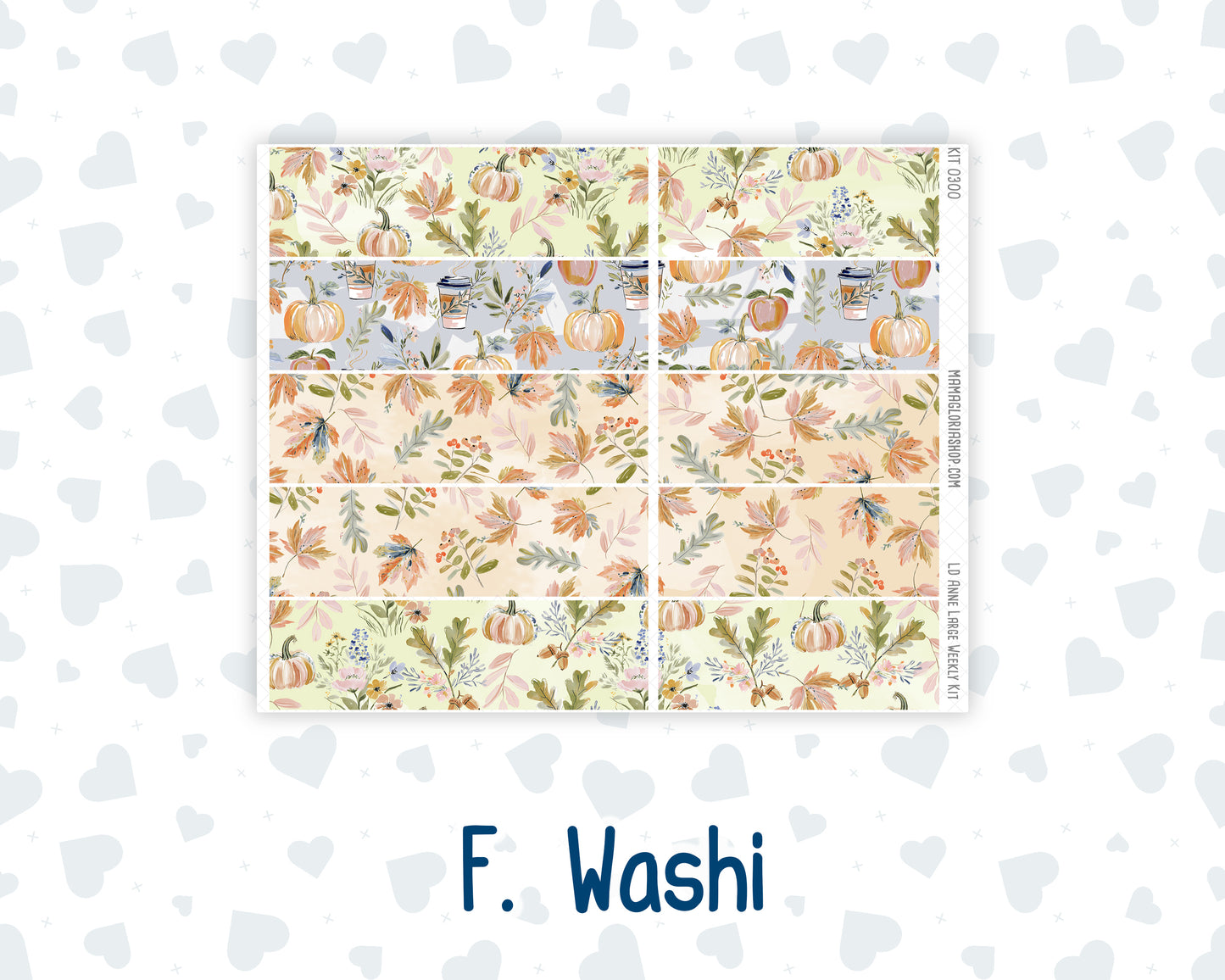 Kit 0300 - Laurel Denise The Anne Planner Large - Weekly Kit - October - Autumn Stroll