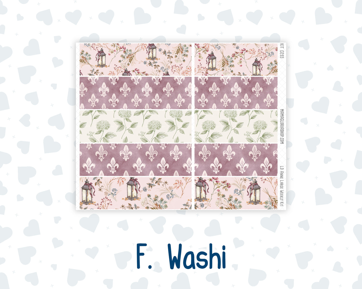Kit 0293 - Laurel Denise The Anne Planner Large - Weekly Kit - September - Fleur de Provence