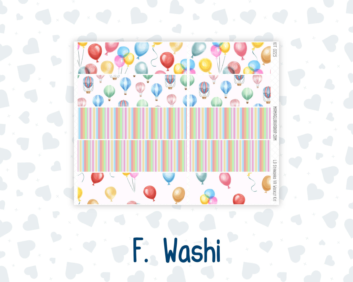 Kit 0225 - Laurel Denise Standard - Vertical - Weekly Kit - July - Carnival Joy