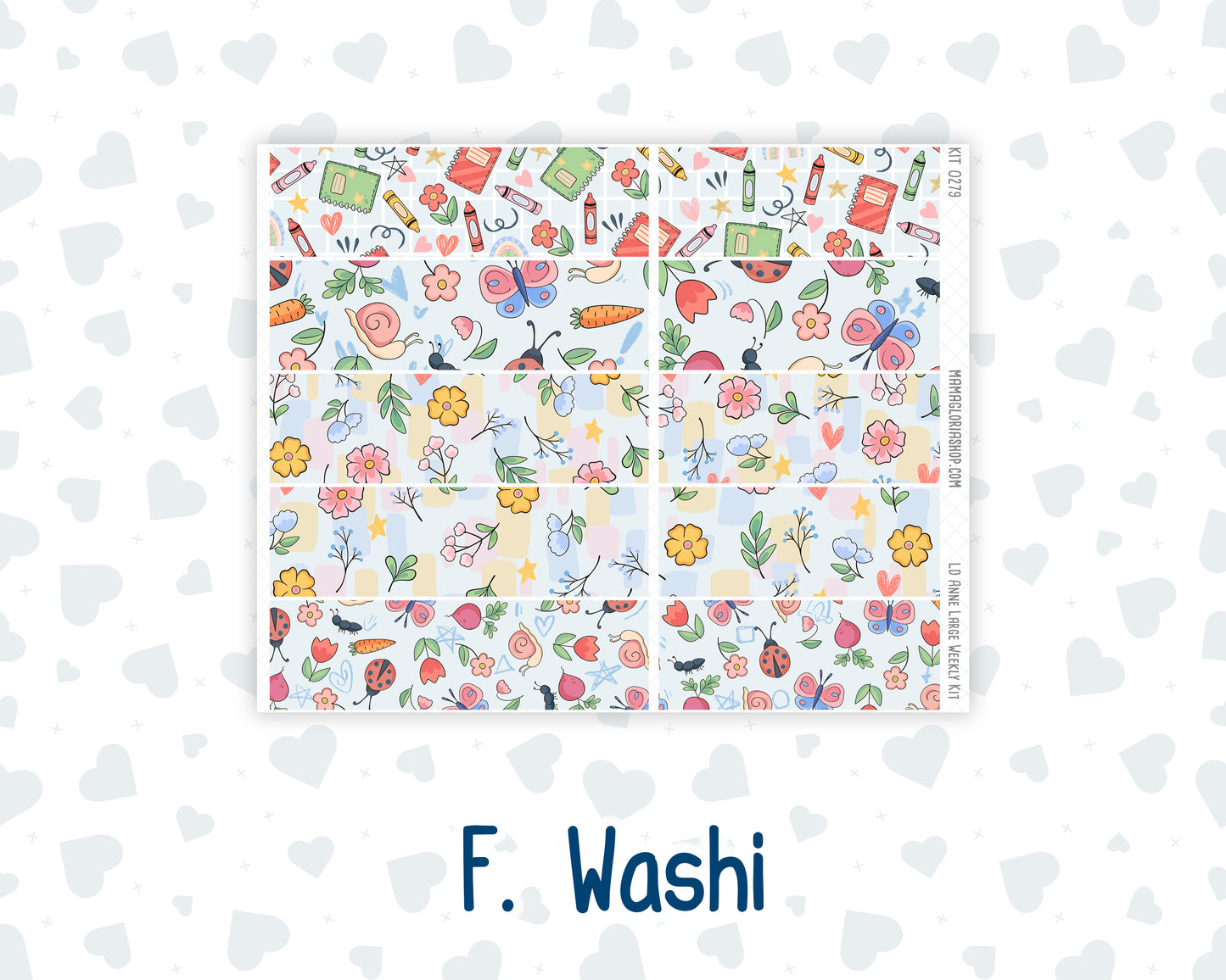 Kit 0279 - Laurel Denise The Anne Planner Large - Weekly Kit - August - Not Ready For School