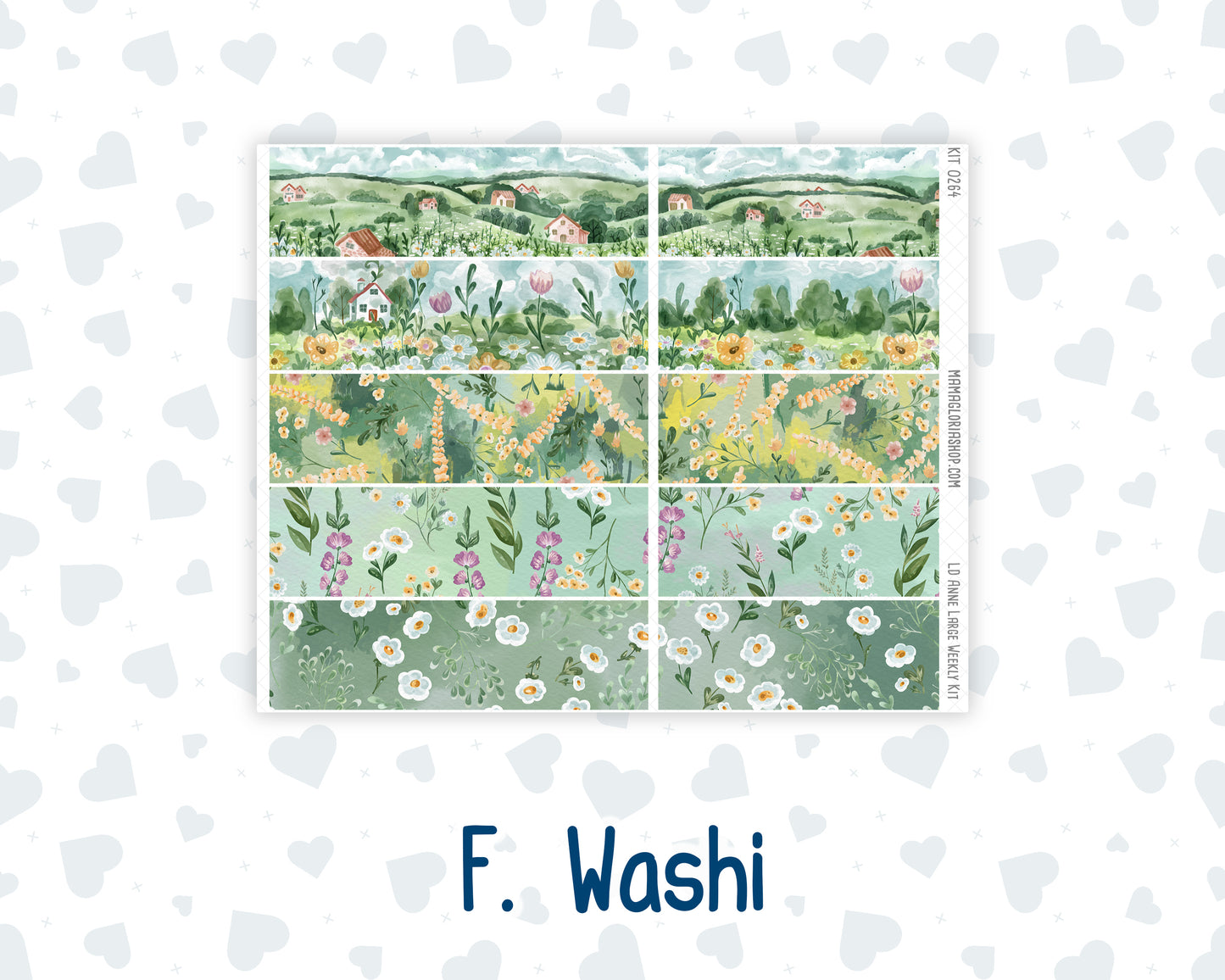 Kit 0264 - Laurel Denise The Anne Planner Large - Weekly Kit - May - Spring Walk