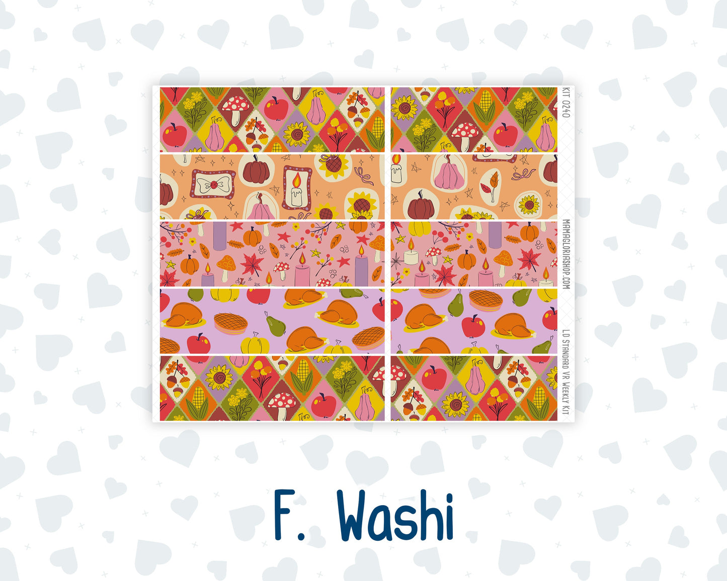 Kit 0240 - Laurel Denise Standard - Vertical - Weekly Kit - November - Cozy Thanksgiving