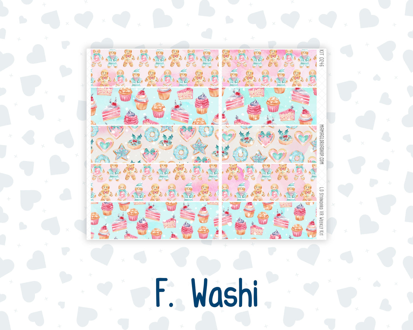 Kit 0246 - Laurel Denise Standard - Vertical - Weekly Kit - December - Gingerbread Sweets
