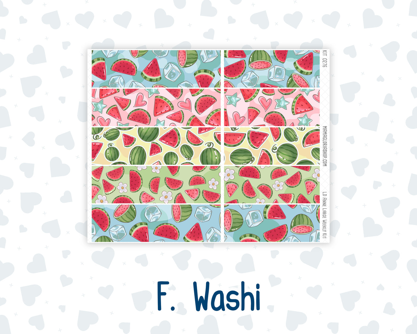 Kit 0276 - Laurel Denise The Anne Planner Large - Weekly Kit - July - Melon Crush