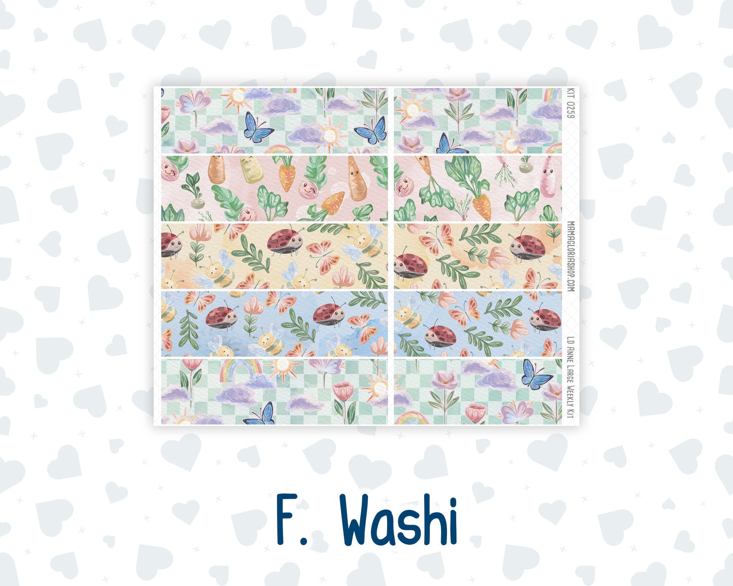 Kit 0259 - Laurel Denise The Anne Planner Large - Weekly Kit - March - Spring Garden Chores