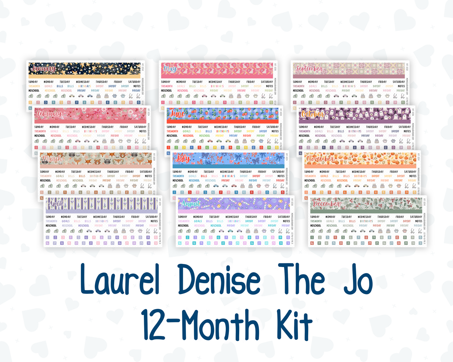 12-Month Kit- Laurel Denise The Jo (Pop-Up) Planner 2026