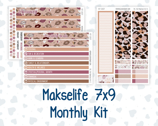 Kit 0207 - 7x9 MakseLife - Monthly - Wild Love- February