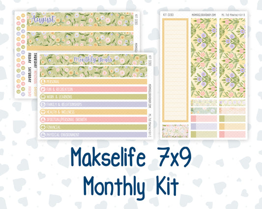 Kit 0280 - 7x9 - MakseLife - Monthly Kit - Half Past Six In August