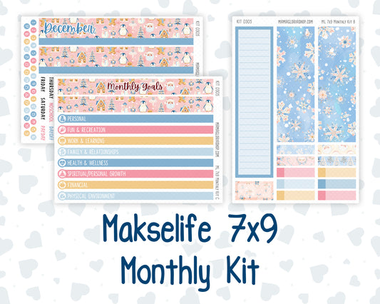Kit 0305 - 7x9 - MakseLife - Monthly Kit - December - Sugarplum Parade