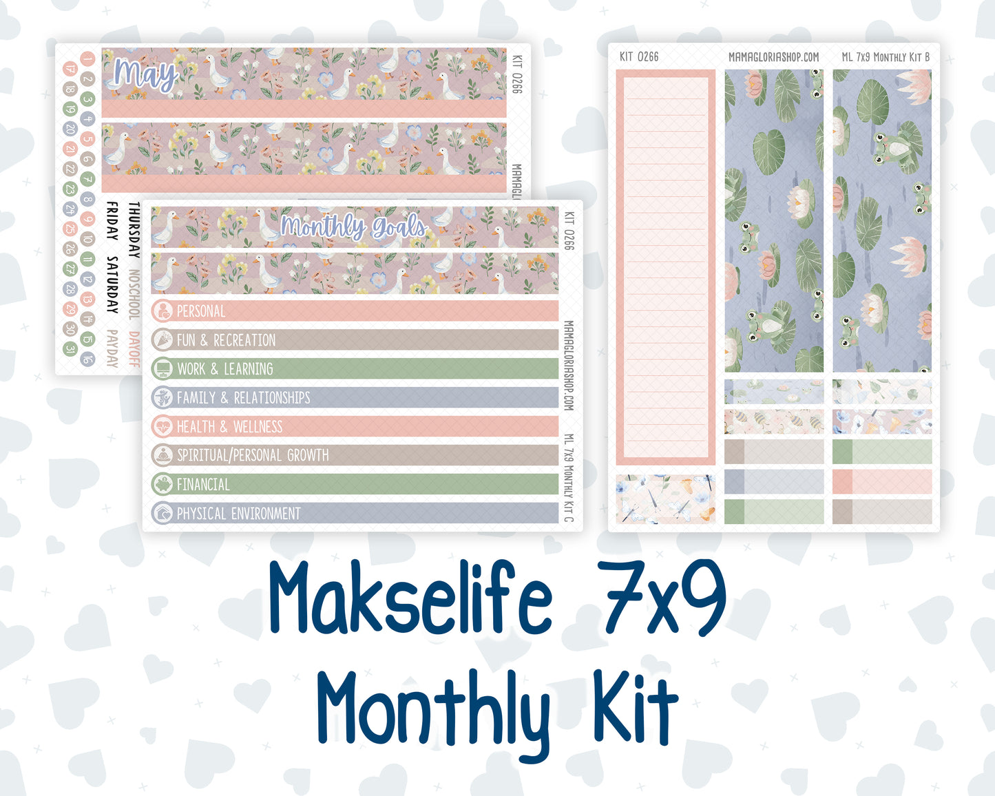 Kit 0266 - 7x9 - MakseLife - Monthly Kit - May - Froggy Lake Picnic