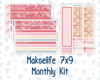 Kit 0254 - 7x9 - MakseLife - Monthly Kit - February - Valentine Village