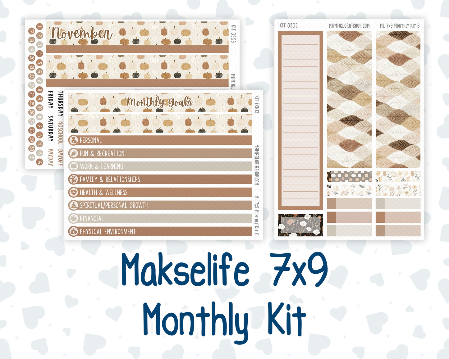 Kit 0303 - 7x9 - MakseLife - Monthly Kit - November - Into The Woods