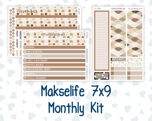 Kit 0303 - 7x9 - MakseLife - Monthly Kit - November - Into The Woods