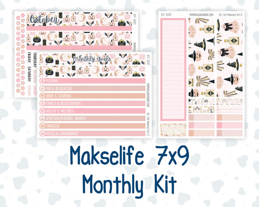 Kit 0297 - 7x9 - MakseLife - Monthly Kit - October - Pink Spell