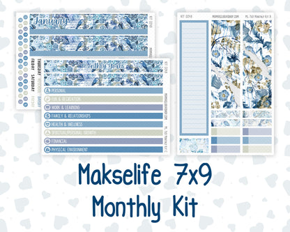 Kit 0249 - 7x9 - MakseLife - Monthly Kit - January - Icy Lace