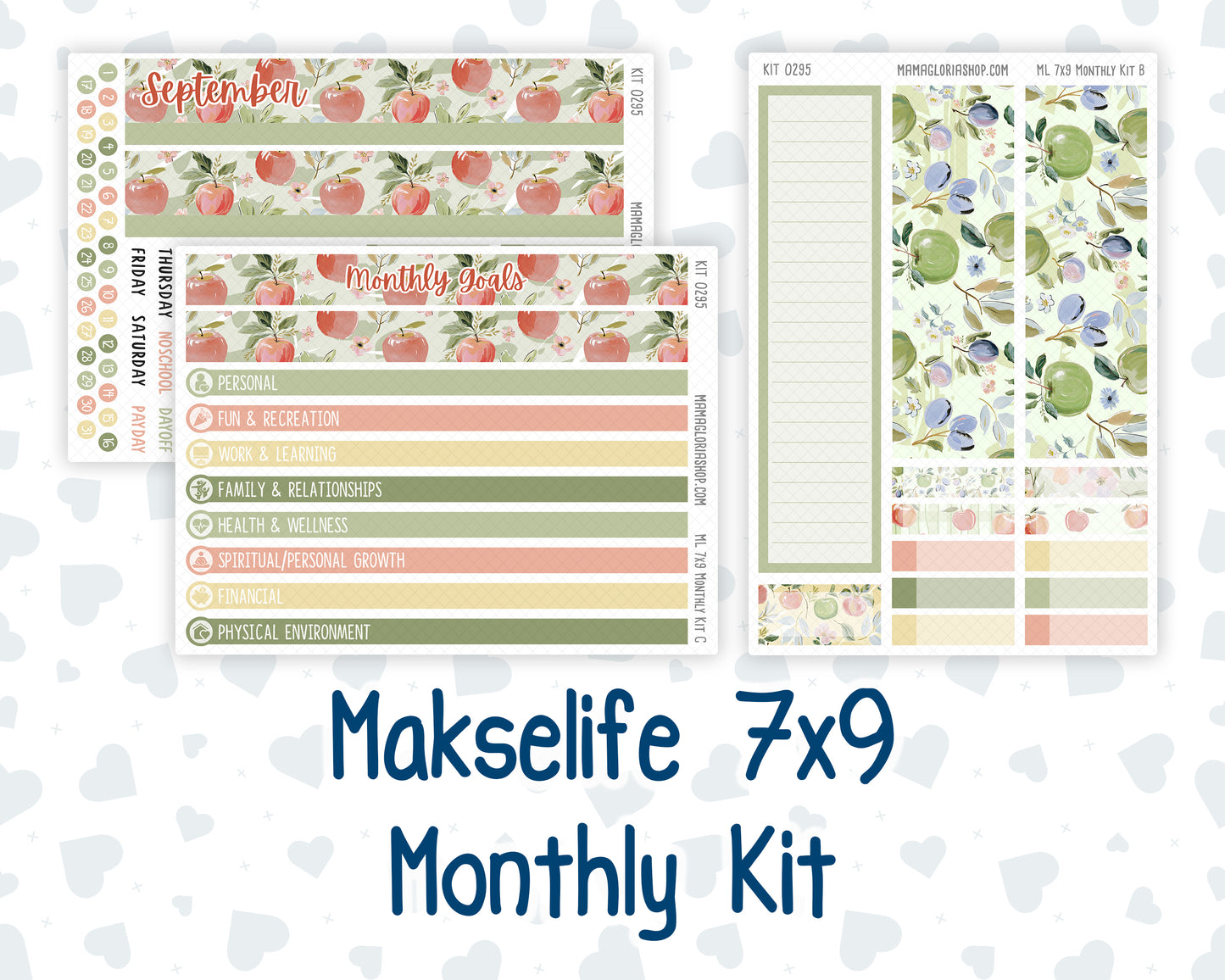Kit 0295 - 7x9 - MakseLife - Monthly Kit - September - Apple Harvest
