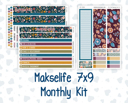 Kit 0304 - 7x9 - MakseLife - Monthly Kit - November - Autumn In Bloom