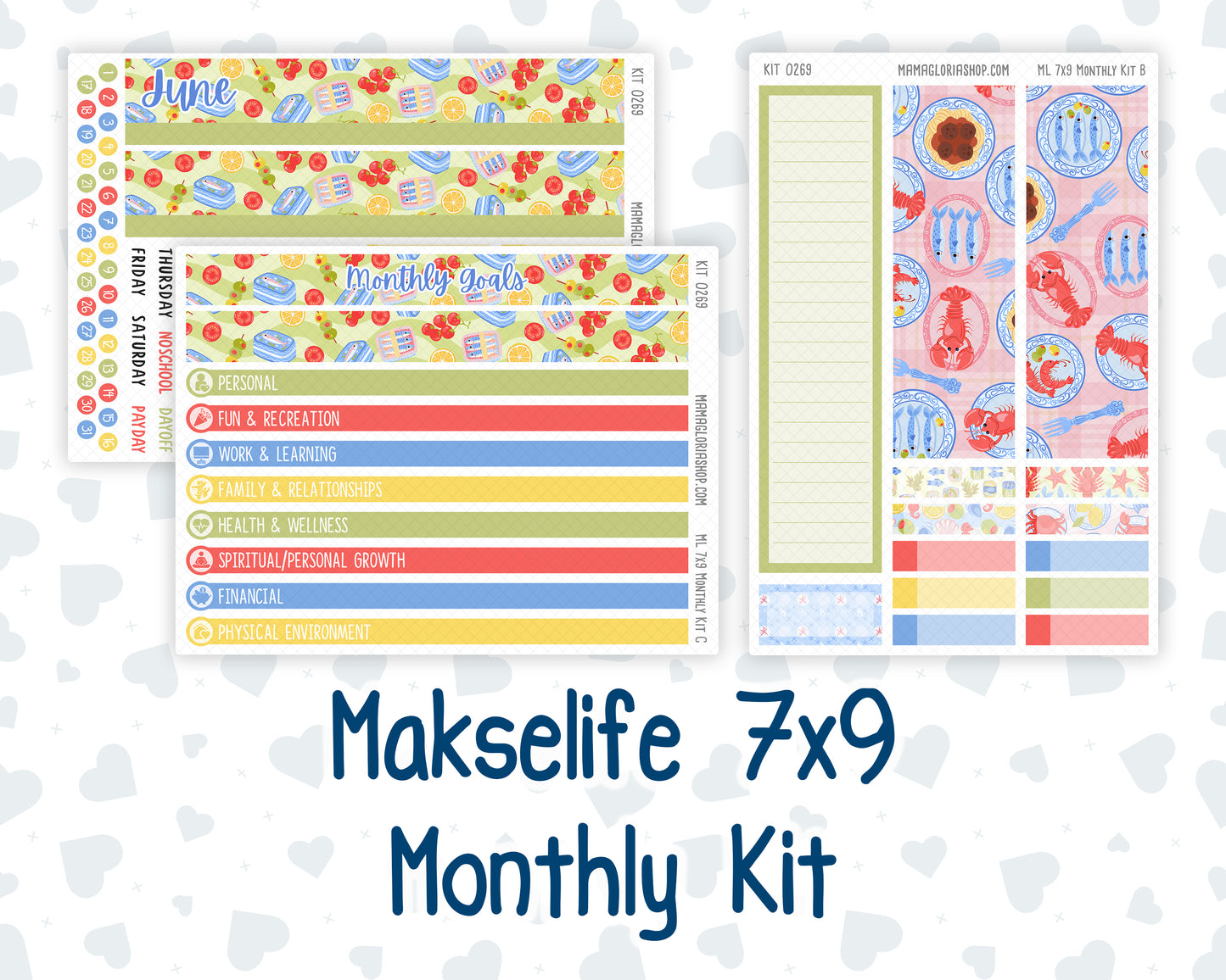 Kit 0269 - 7x9 - MakseLife - Monthly Kit - June - Dolce Mare