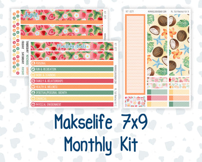 Kit 0271 - 7x9 - MakseLife - Monthly Kit - June - Strawberry Shore