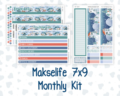 Kit 0247 - 7x9 - MakseLife - Monthly Kit - December - Snow Day Adventures