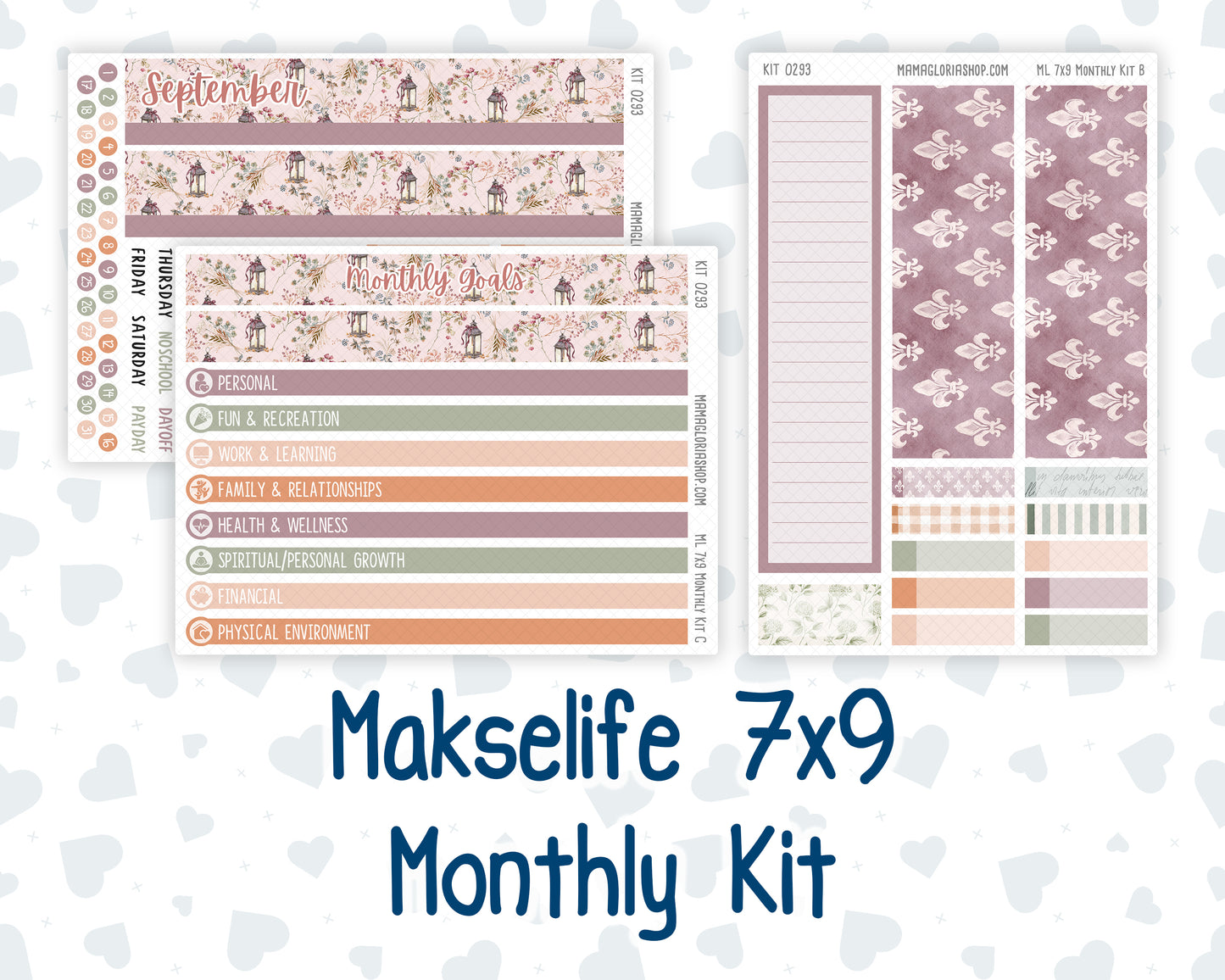 Kit 0293 - 7x9 - MakseLife - Monthly Kit - September - Fleur de Provence