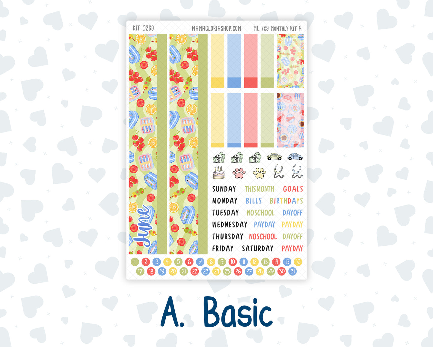 Kit 0269 - 7x9 - MakseLife - Monthly Kit - June - Dolce Mare